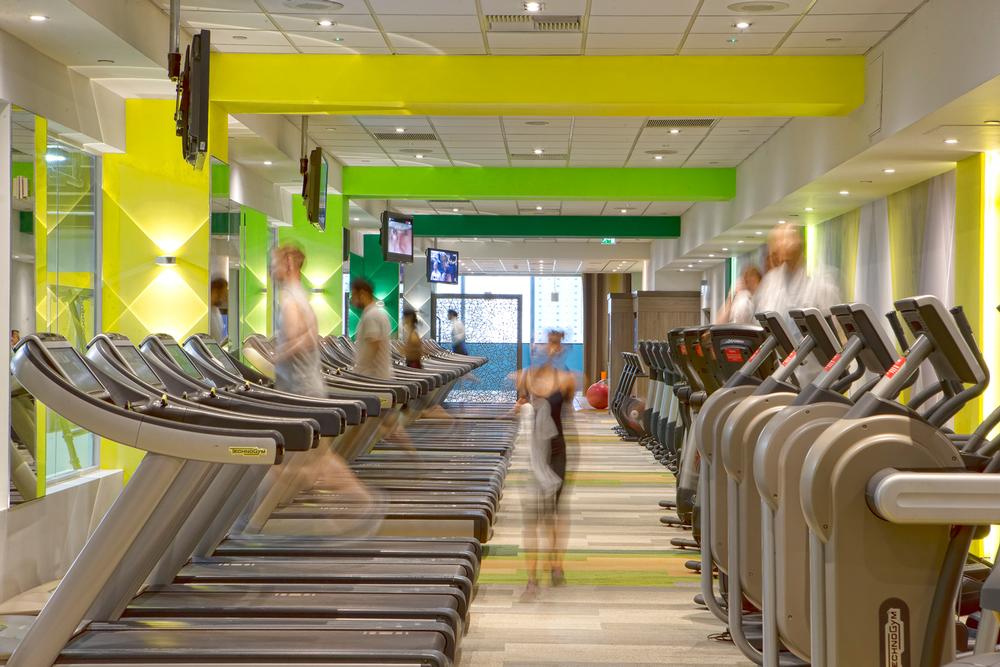 There’s an enhanced flow on the Reebok club gym floor post-refurb