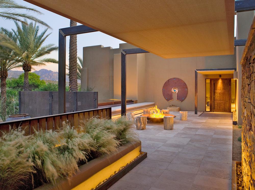 The entrance to the Miraval spa and wellness destination in Tuscan, Arizona