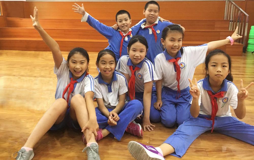 Pupils in Shenzhen, China were linked up with a school in Yorkshire
