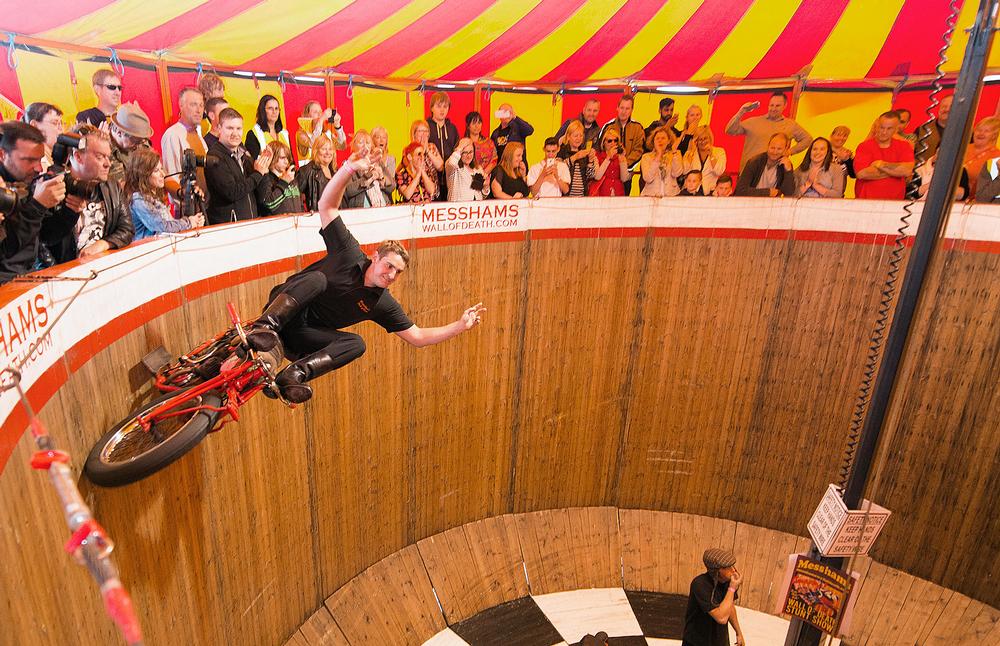 The Wall of Death is part of Dreamland’s pop up entertainment