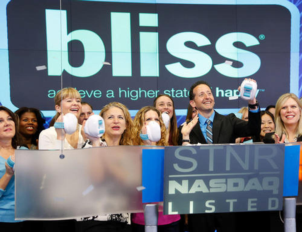 Bliss president Mike Indursky rings NASDAQ's opening bell / 