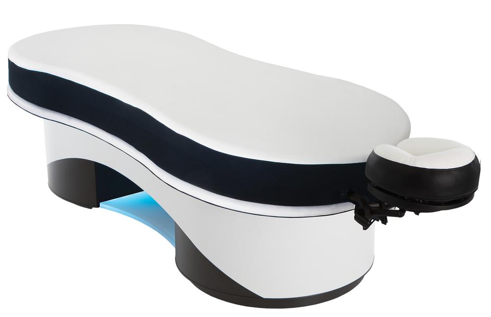 The Infinity GT’s hourglass shape allows the therapist to get closer to the client