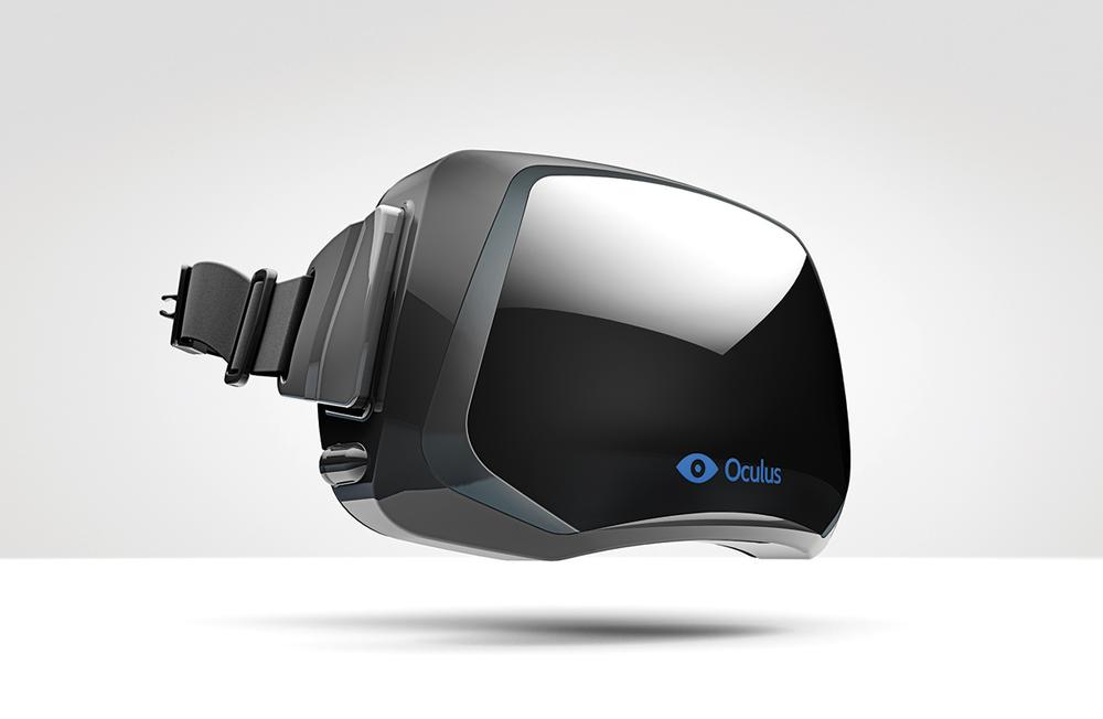 Oculus Rift – a new device for the games industry – is worn over the eyes for an immersive experience