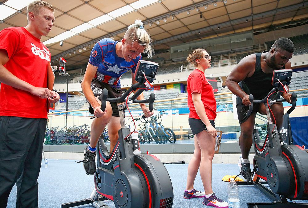 Olympic hopefuls are put through their paces at the VeloPark in East London