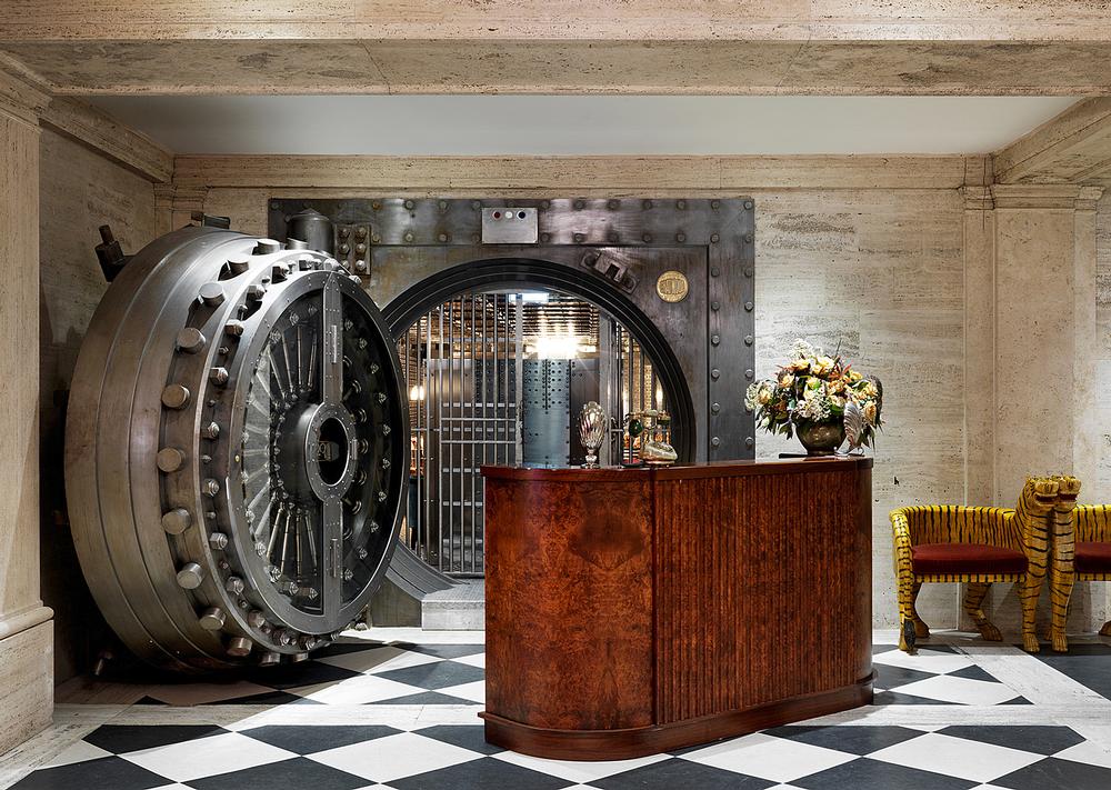 The Vault Door leads to The Ned’s members’ club, housed in the former bank strongroom