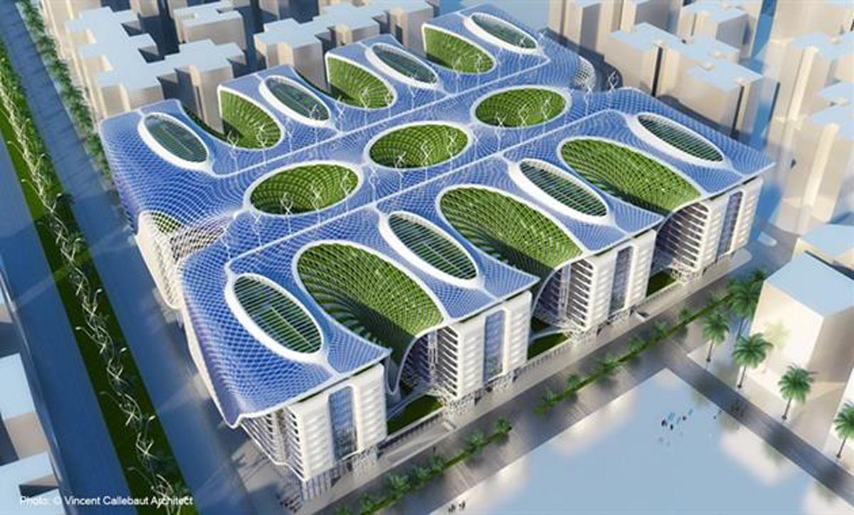 Both Vincent Callebaut Architectures and the developers of the project are hoping for LEED Gold Plus certification / Vincent Callebaut Architectures Both Vincent Callebaut Architectures and the developers of the project are hoping for LEED Gold Plus certification / Vincent Callebaut Architectures