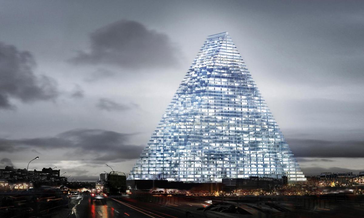 The pyramid-shaped structure was first unveiled in 2008 but has now been given city approval / Herzog and De Meuron The pyramid-shaped structure was first unveiled in 2008 but has now been given city approval / Herzog and De Meuron
