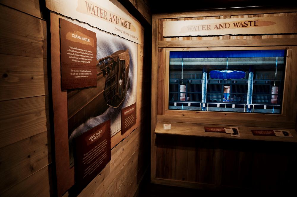A range of exhibits tackle the practicalities of living life on the Ark