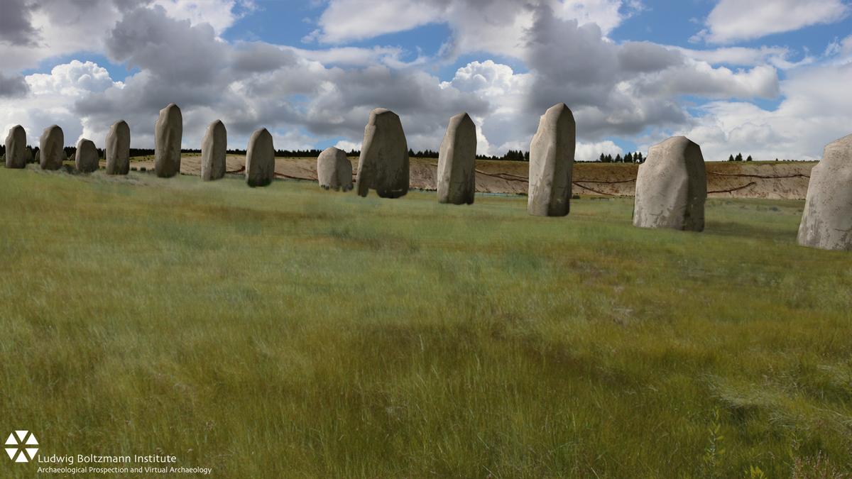 Plans for unearthing the stones and turning superhenge into a visitor attraction in its own right are currently being considered Plans for unearthing the stones and turning superhenge into a visitor attraction in its own right are currently being considered