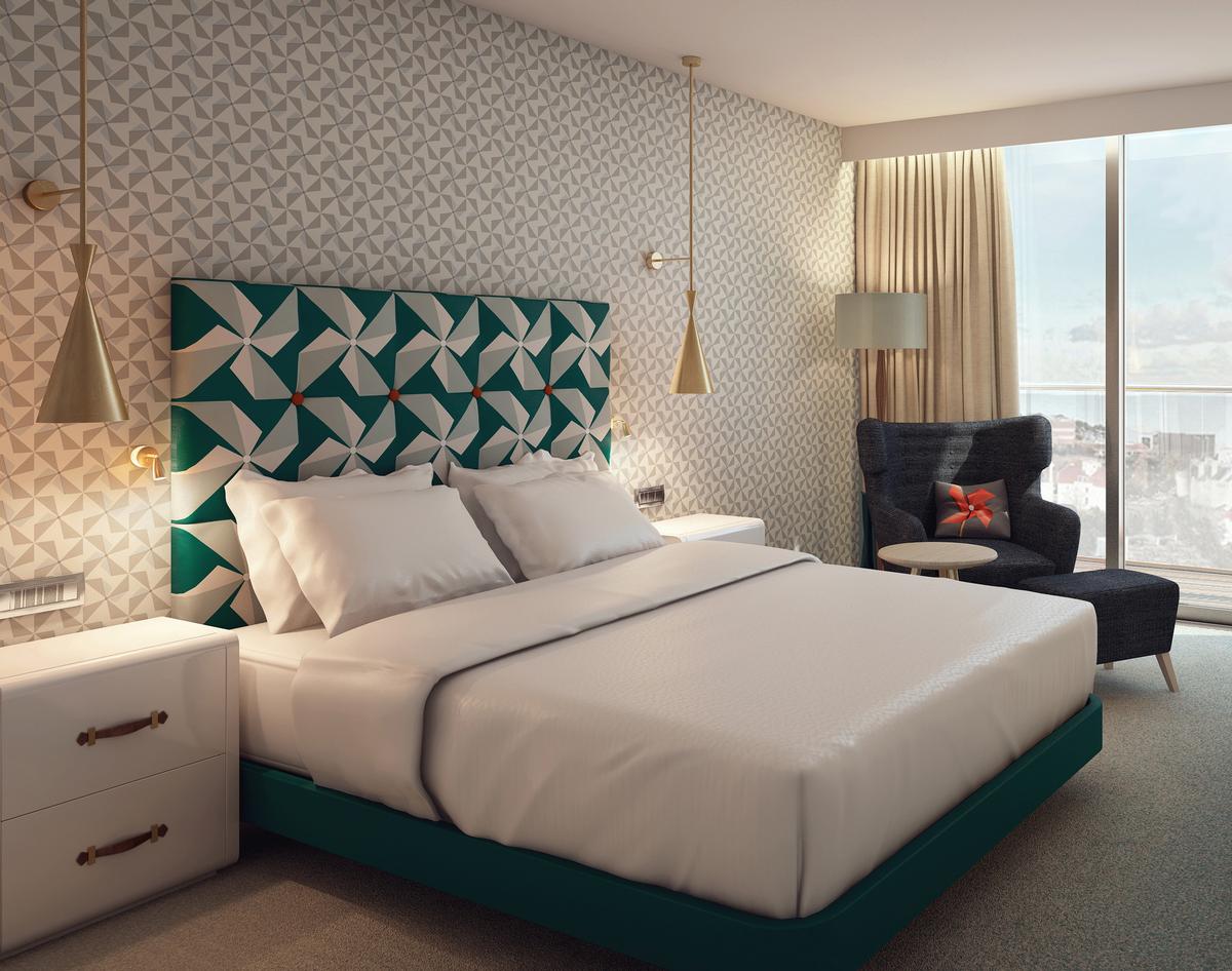 Classic design and quirky innovation are central to the hotel’s aesthetic, with bespoke interiors and furnishings designed exclusively for Hilton Bournemouth by Kelvin throughout / Hilton
