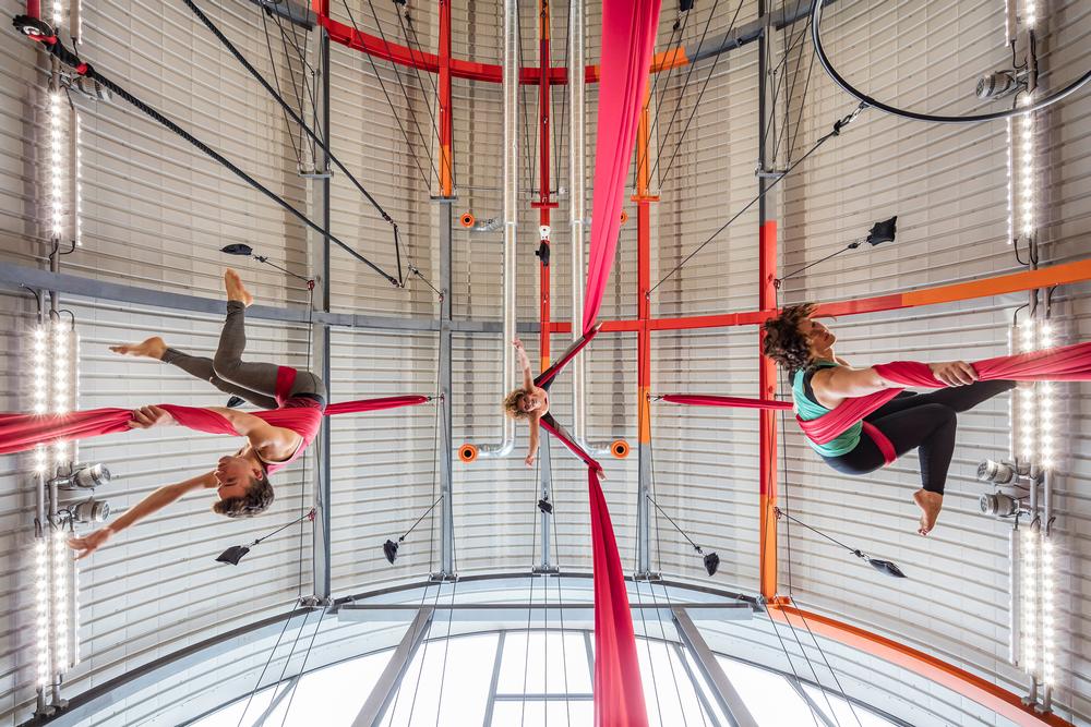 Flying Fantastic is looking to franchise its concept, which requires ceilings high enough to accommodate rigs, but low enough to be accessible by ladder