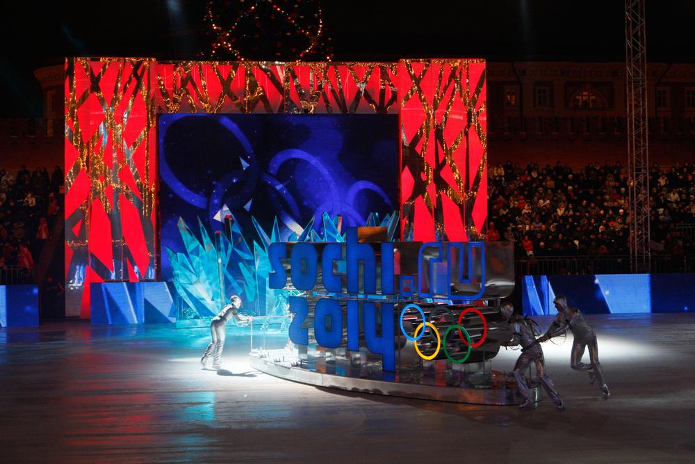 Russia’s Red Square logo launch of the Sochi 2014 Winter 
Olympic and Paralympic Games 