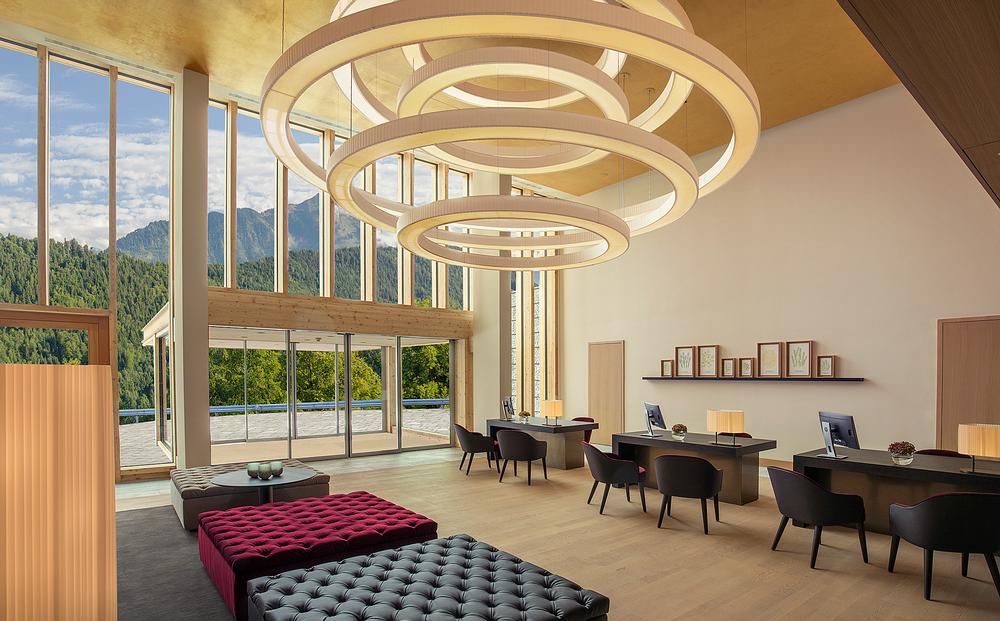 Natural light is important in the Waldhotel’s design