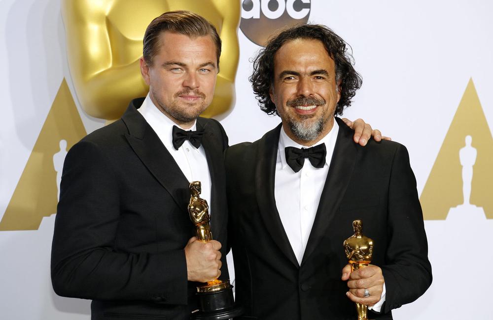 Iñárritu and actor Leonardo di Caprio 