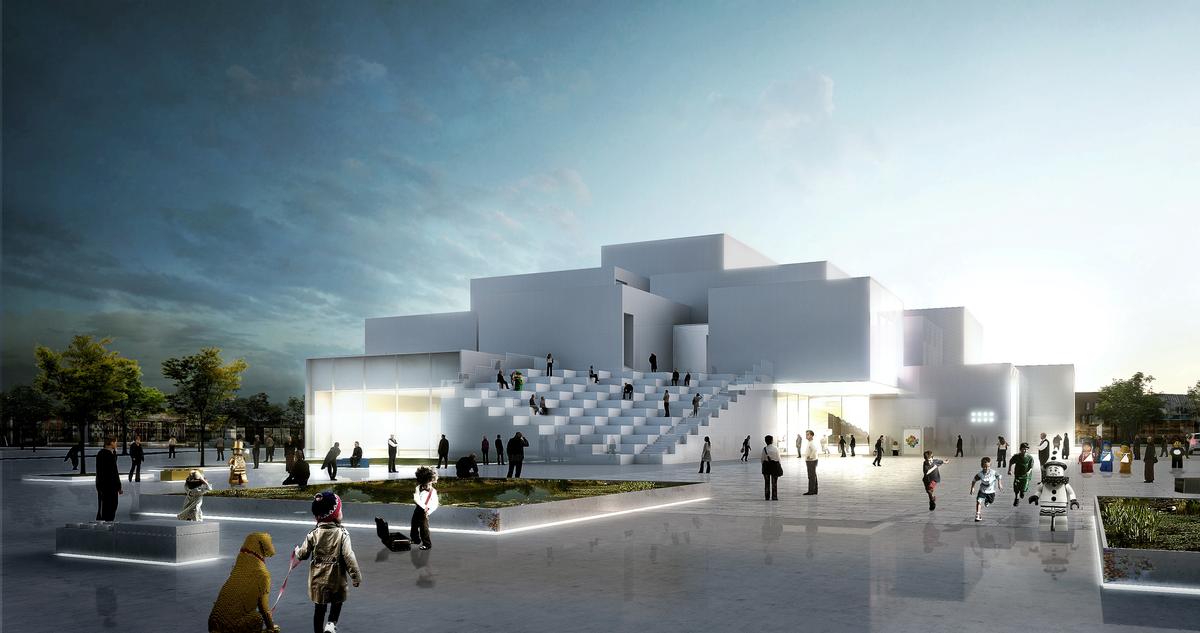 Bjarke Ingels Group (BIG) have designed the building as a three dimensional village of interlocking buildings and spaces / Lego Group/BIG