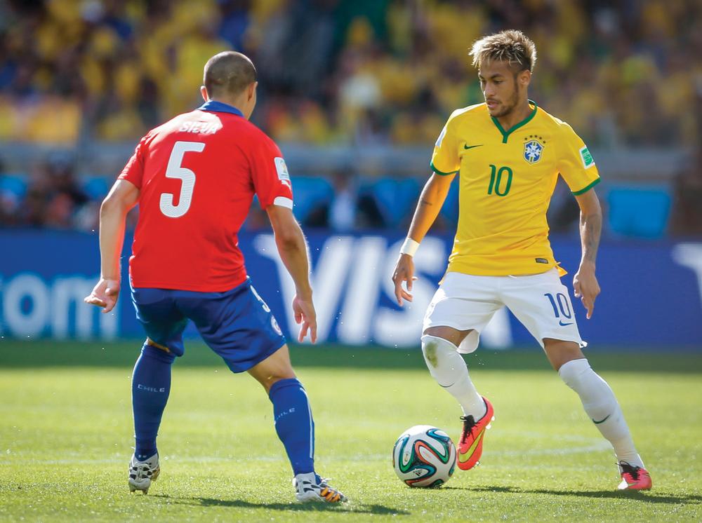 Neymar (right) carried the hopes of Brazil at this year's FIFA World Cup. The nation's poor performances were described as a 'disaster' by Brazil's media / photo: shutterstock