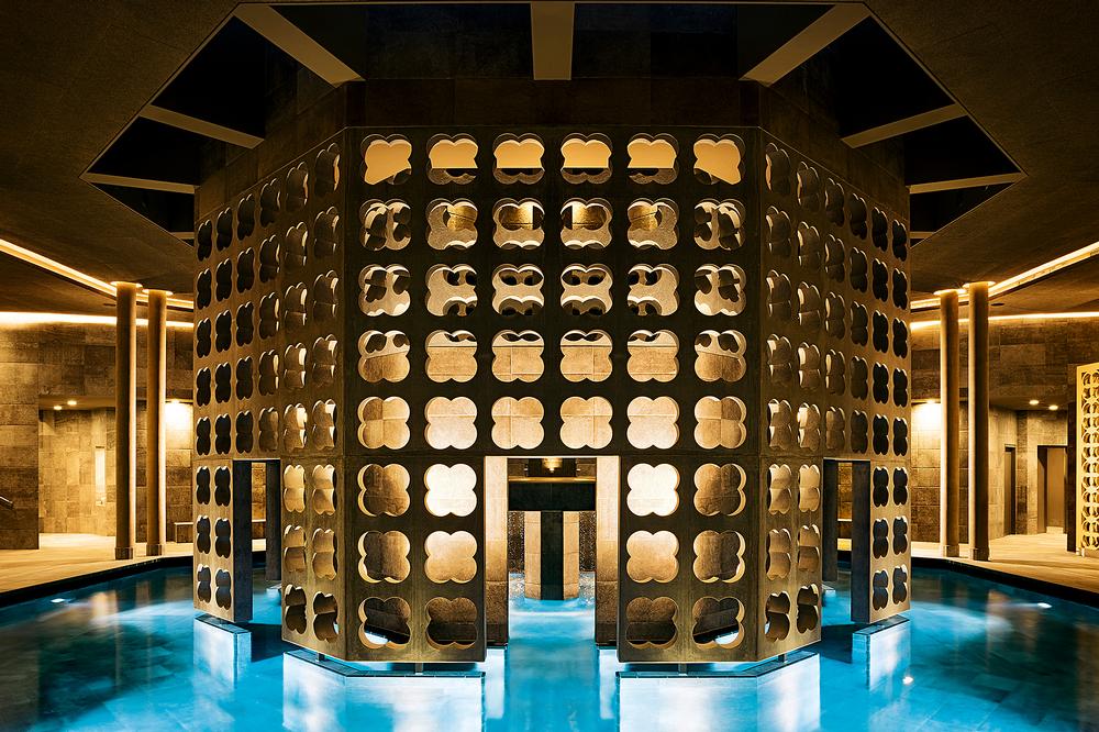 The new silent spa at Therme Laa uses the Golden Ratio principle in its design