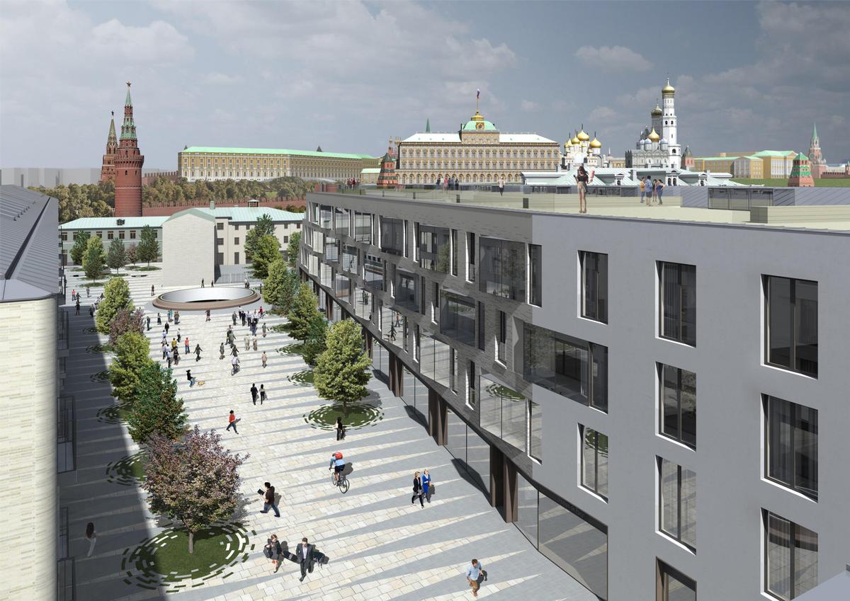 Visitors to the site will have a clear view of the Kremlin across the river / SSA