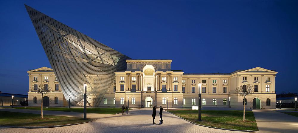 Among Libeskind’s designs are the Military History Museum in Dresden, which was completed in 2011