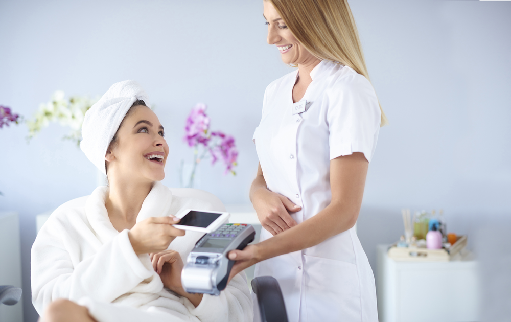 Spa products should be able to be purchased over multiple platforms such as Apple Pay / shutterstock