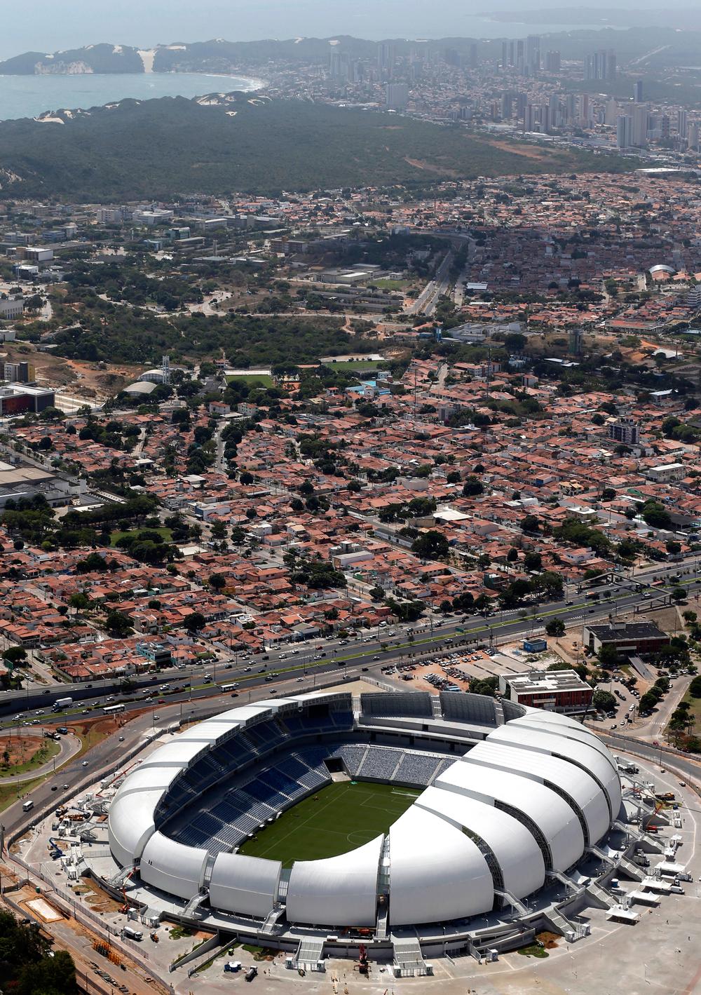 Arena das Dunas in Natal – designed by Populous and inspired by the region's famous sand dunes