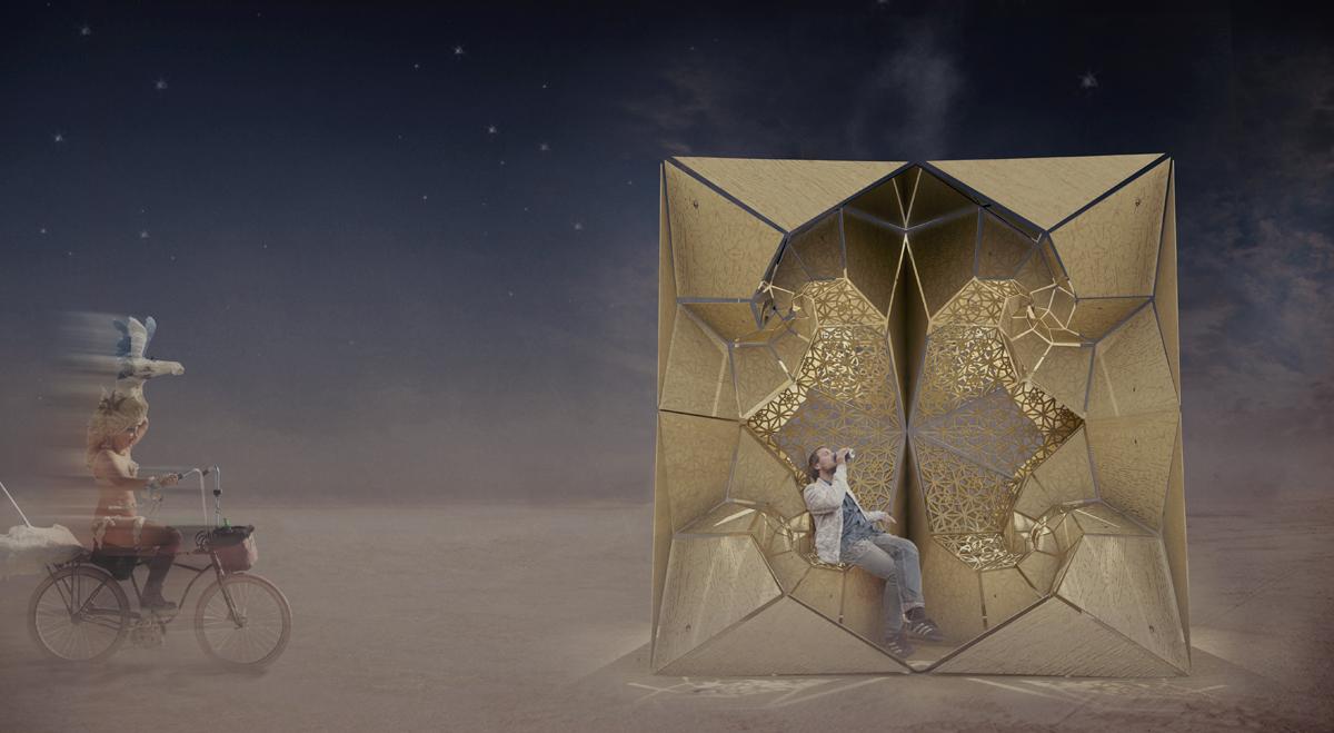 Lorna Jackson’s Reflection pavilion offers a space for festival-goers to share secrets and stories Lorna Jackson’s Reflection pavilion offers a space for festival-goers to share secrets and stories