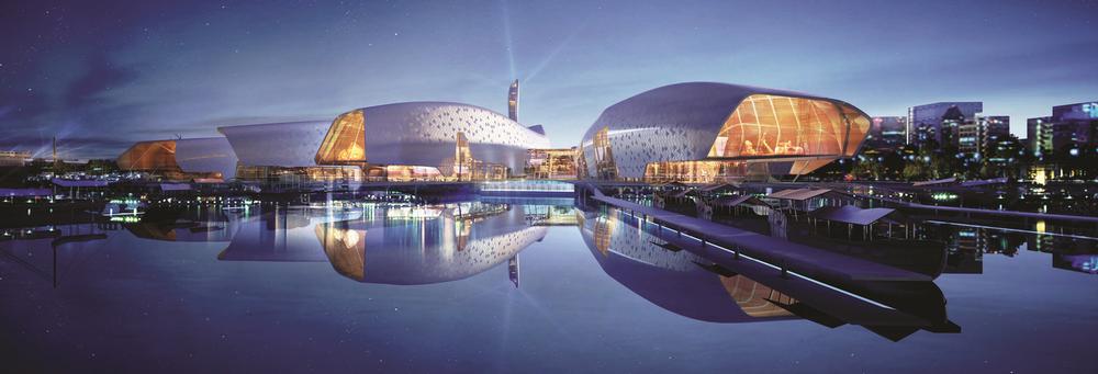 Cox Architecture designed a complex of shell-like structures for the China Maritime Museum