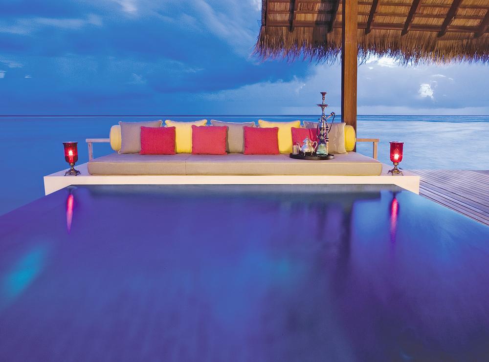 The One&Only Reethi Rah in the Maldives features stilted villas and private beaches