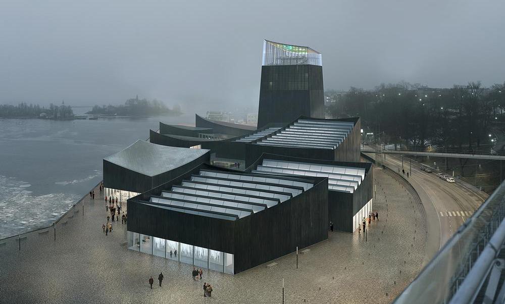 Helsinki Guggenheim is 1m above ground level to account for rising sea levels