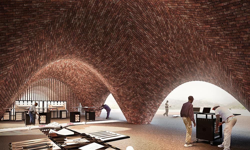 Multiple vaults could be linked together to form flexible spaces; The pilot project is based in Rwanda; The project builds on Foster + Partners’ experience designing airports