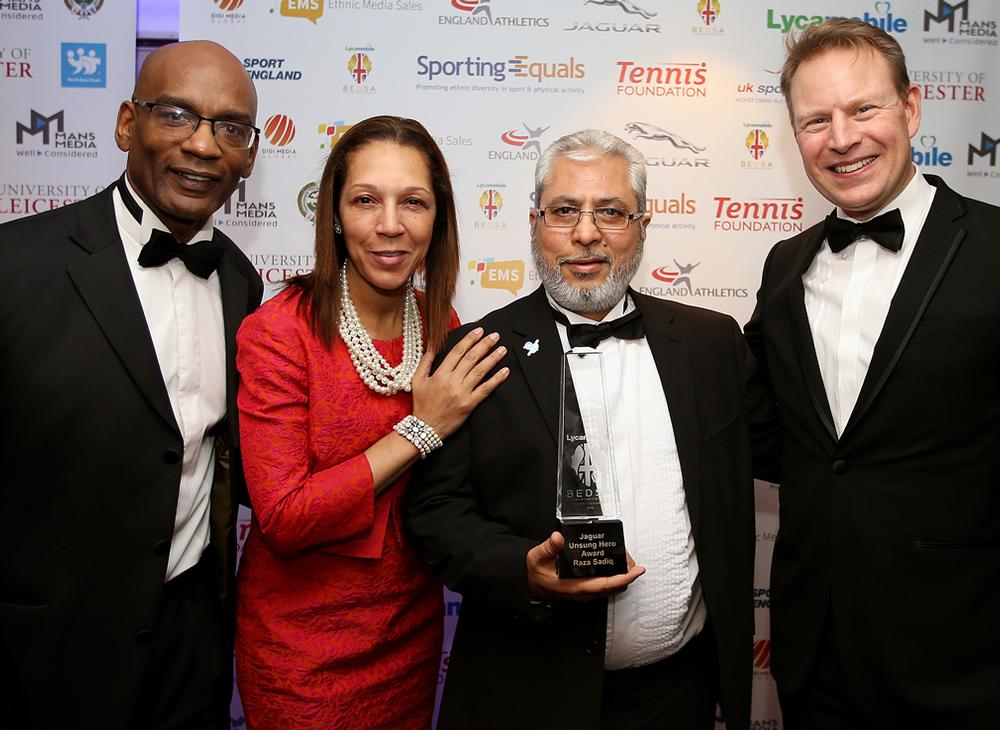 Former sports minister Helen Grant MP (centre left)