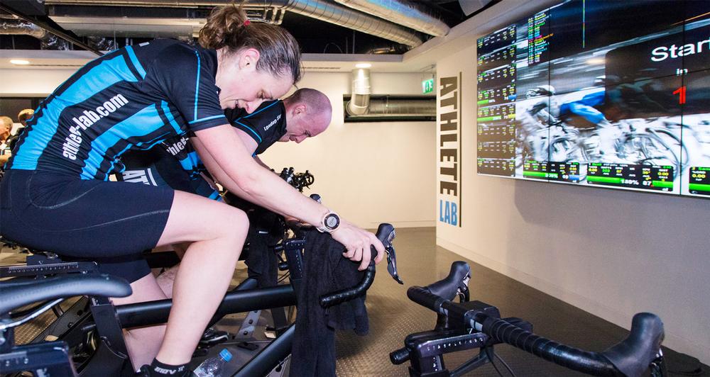 Members at the London club are 50 per cent cyclists, 50 per cent triathletes, who want to complement their outdoor training