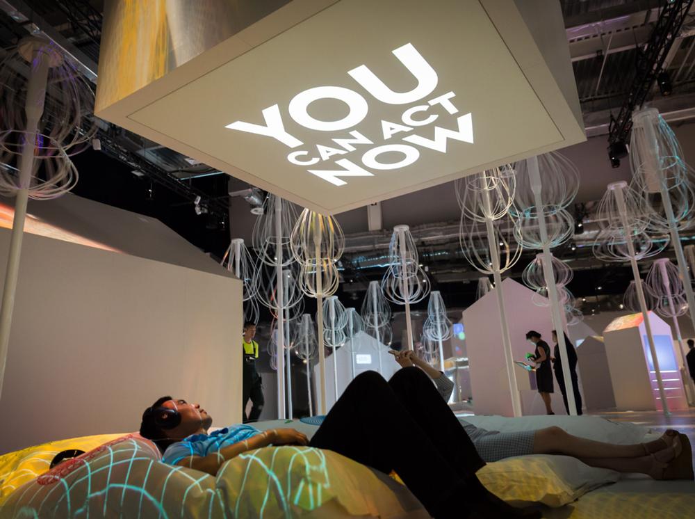 The Swiss pavilion offered Expo attendees a place to brainstorm creative ideas 