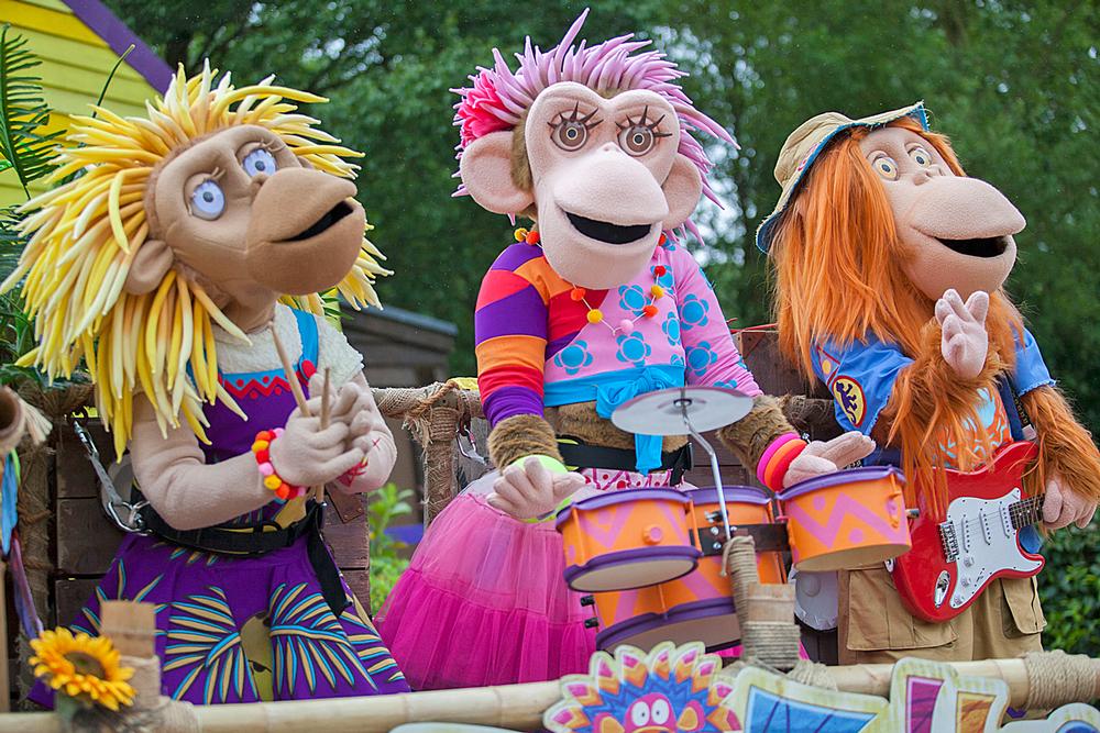 The Zingzillas perform at CBeebies Land The Zingzillas perform at CBeebies Land