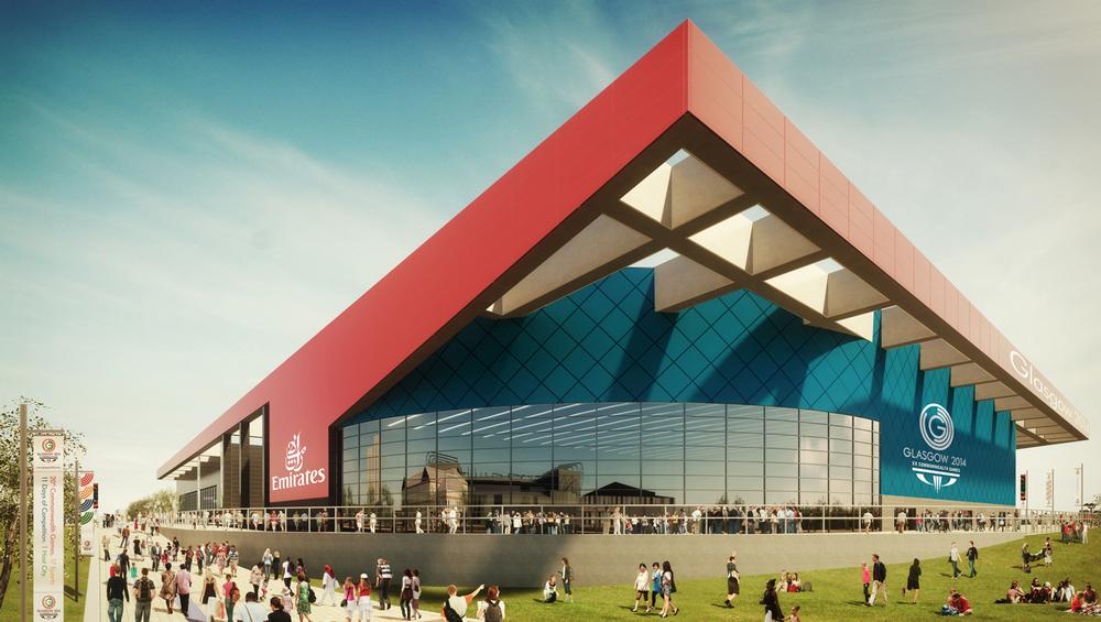 Emirates Arena, one of the venues to have been in public use prior to the Games