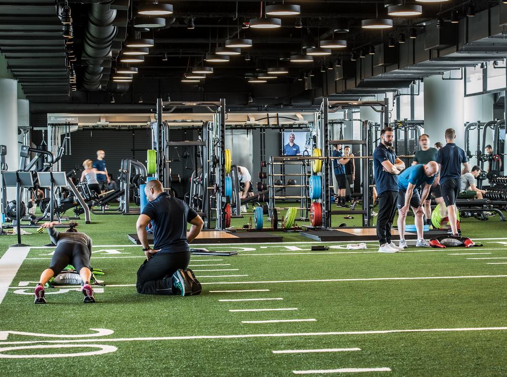 Club guests can train with Precor strength equipment