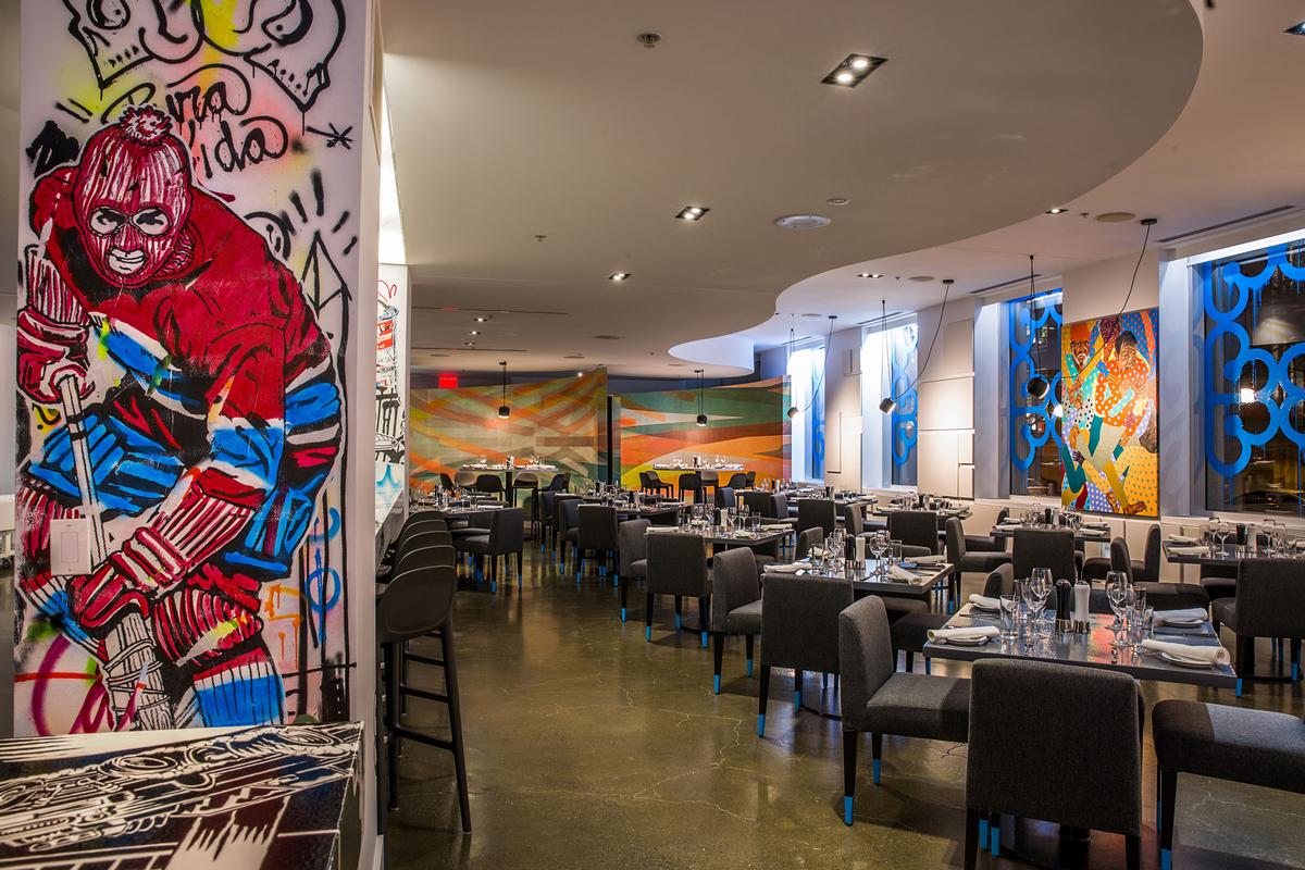 The restaurant mixes art, design and fine dining in a colourful combination / Patricia Brochu