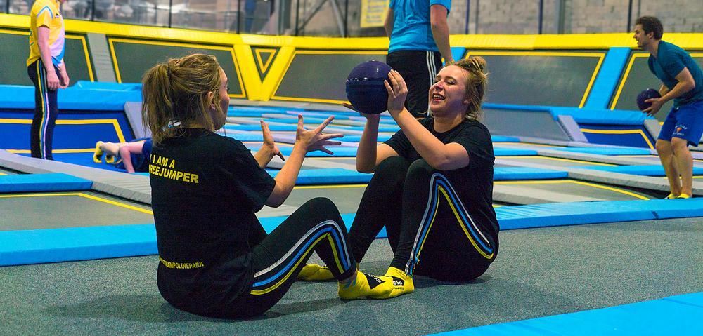 Many parks offer trampoline-based fitness classes for adults