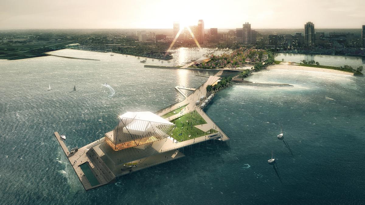 The Pier Park from Rogers Partners Architects + Urban Designers would create a multitude of experiences