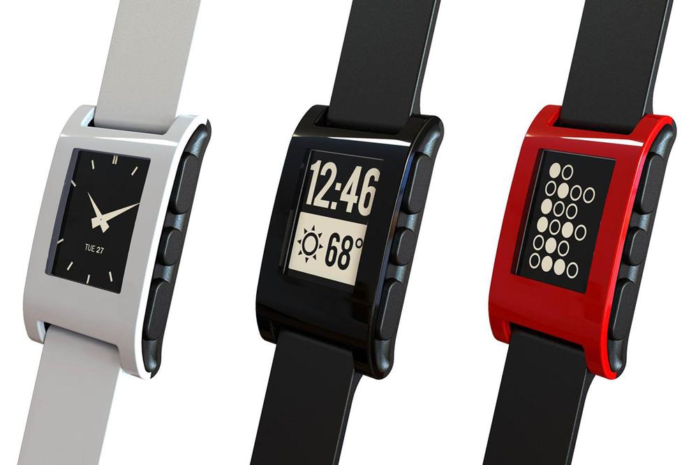The Pebble Watch links with apps like RunKeeper and also offers analysis