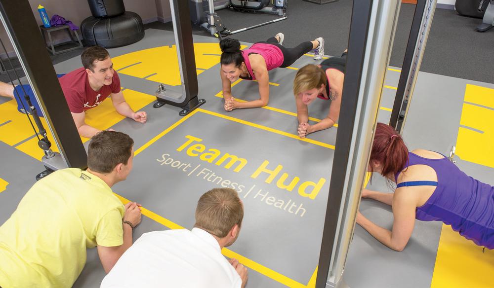 Gerflor used its bespoke water cutting, HD printing and line marking service