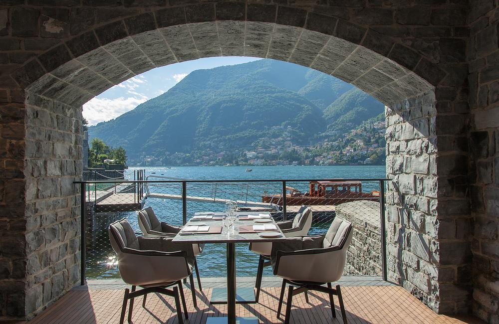 ll Sereno was built on top of an old arched boathouse which has been reinvented as a spa