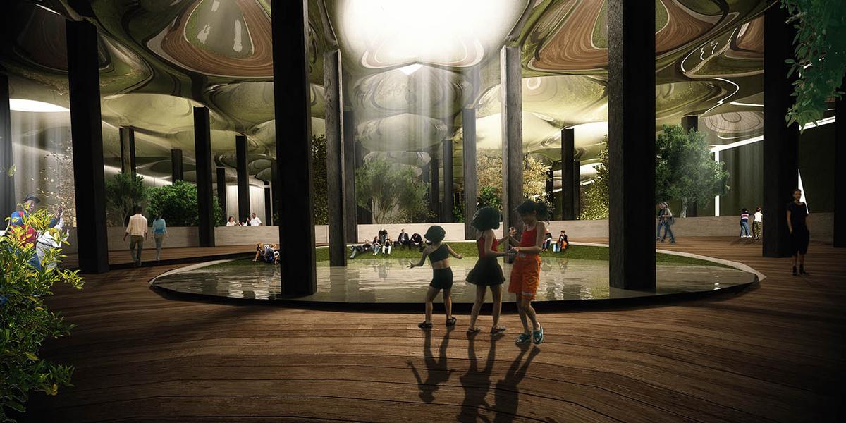 The Lowline team says the technology would support photosynthesis, enabling plants and trees to grow / Raad Studio