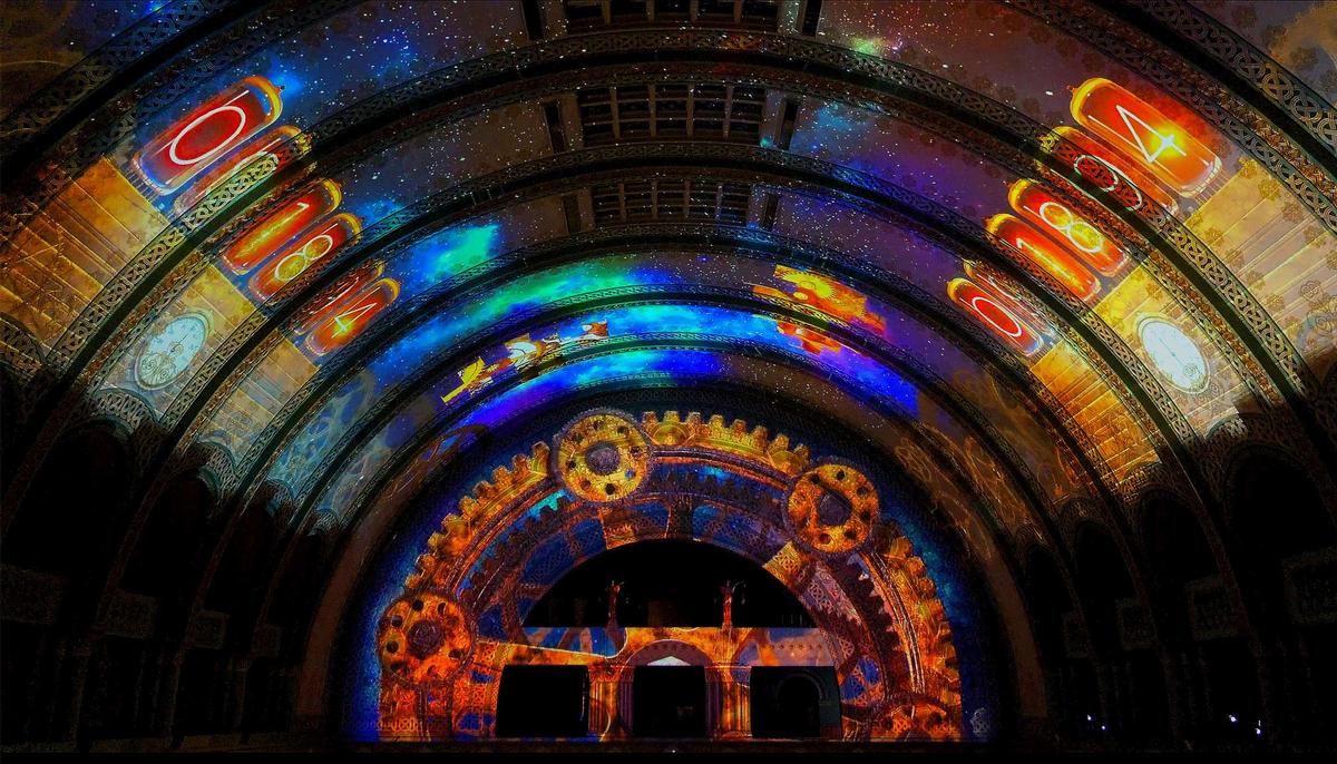 The Grand Hall Experience in St. Louis’s Union Station by Technomedia Solutions received the 2015 THEA Award for Outstanding Achievement Live Show and the IAAPA Brass Ring Award for Show Production and Entertainment/Displays and Sets The Grand Hall Experience in St. Louis’s Union Station by Technomedia Solutions received the 2015 THEA Award for Outstanding Achievement Live Show and the IAAPA Brass Ring Award for Show Production and Entertainment/Displays and Sets