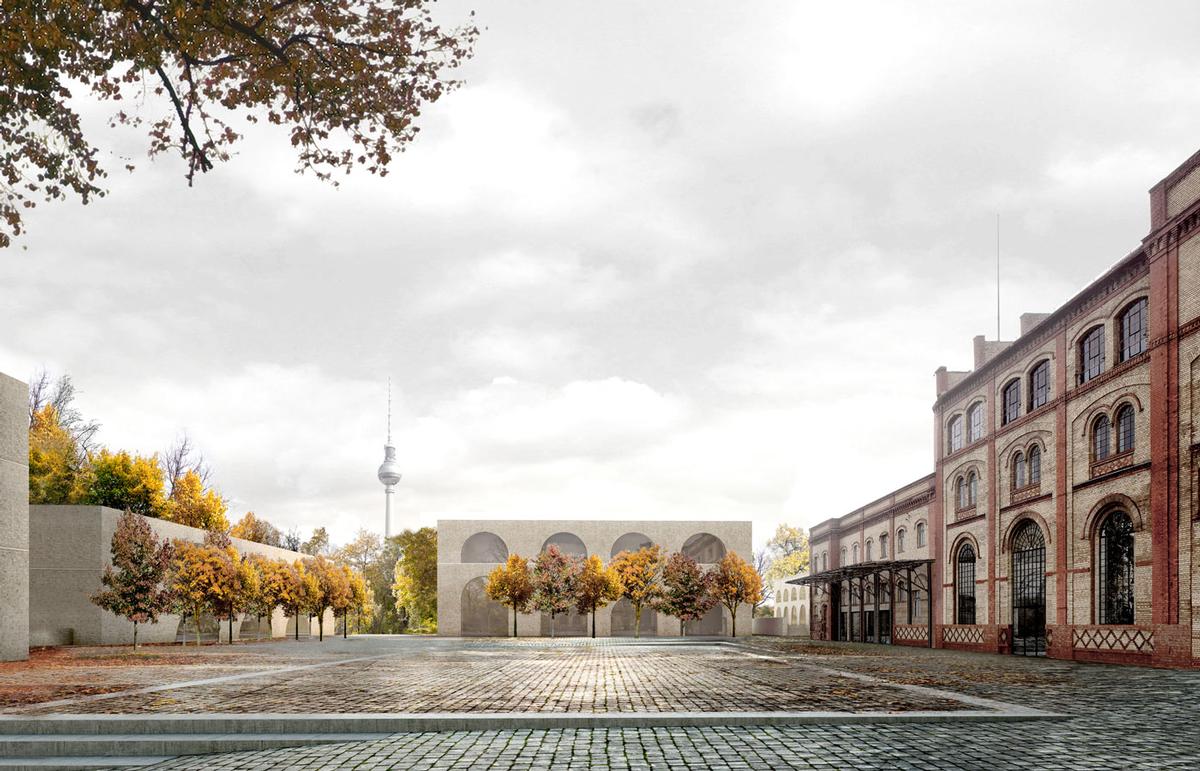 The site will be transformed into a 24,000sq m (258.300sq ft) new public destination within the city / Reindeer Renderings for David Chipperfield Architects 