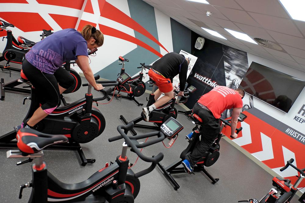 While some clubs are opting for dedicated Wattbike studios, others are creating special zones on the gym floor