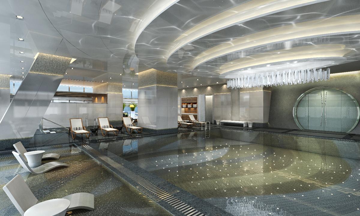 The ESPA spa inside Flame Towers features a state-of-the-art swimming pool / ESPA