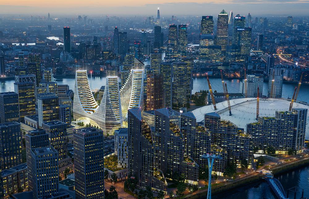 Calatrava’s vast building will serve as the gateway to the new Greenwich Peninsula district