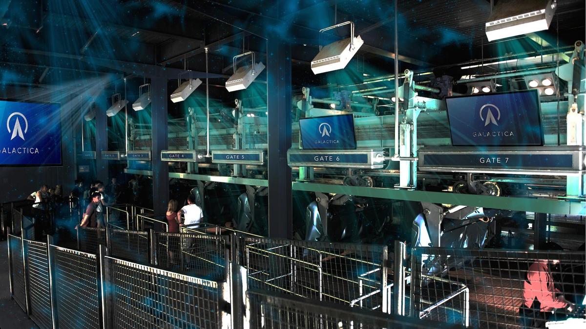 Galactica is a reimagining of Alton Towers' Air Coaster Galactica is a reimagining of Alton Towers' Air Coaster
