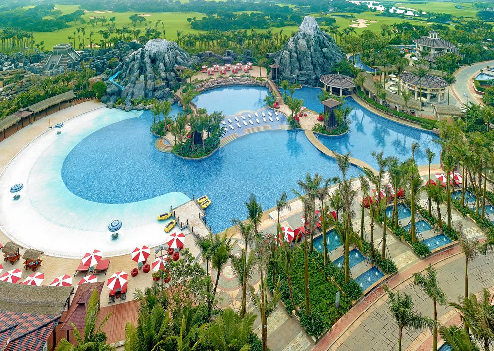 Mission Hills Haikou covers 40sq km and its mineral springs attract up to 20,000 in Chinese New Year holiday alone